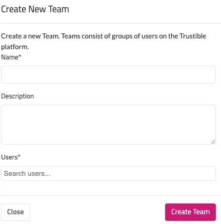 creating teams